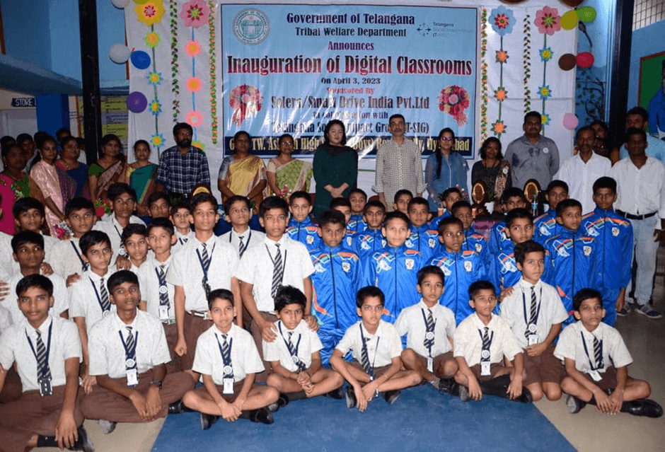 Inauguration of Digital Classrooms in the Tribal Welfare Girls School, Secunderabad