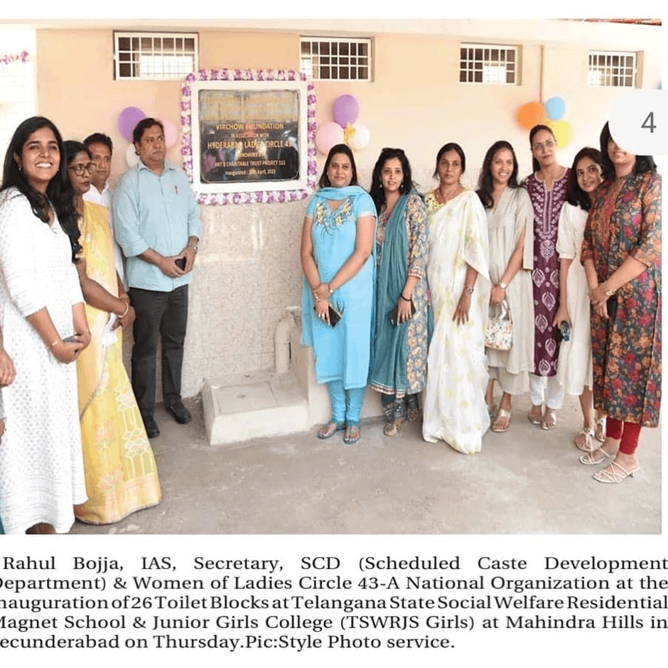 Renovation Of Toilets And Bathrooms In Mahendra Hills School (Girls Residential), Secunderabad