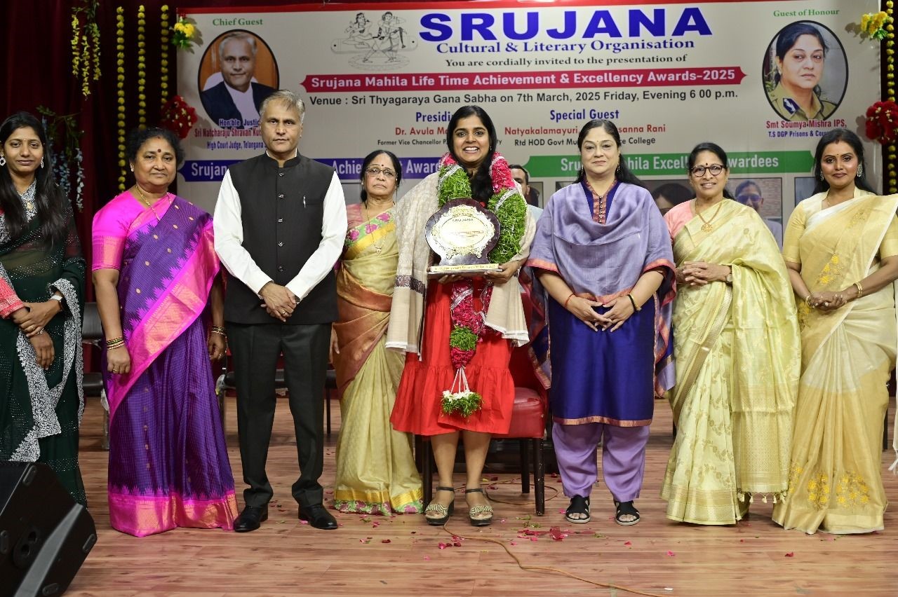 Excellence Award Recognition to Ms Archana Suresh, Director T-SIG